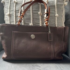 Coach Rich Brown Leather Shoulder Bag